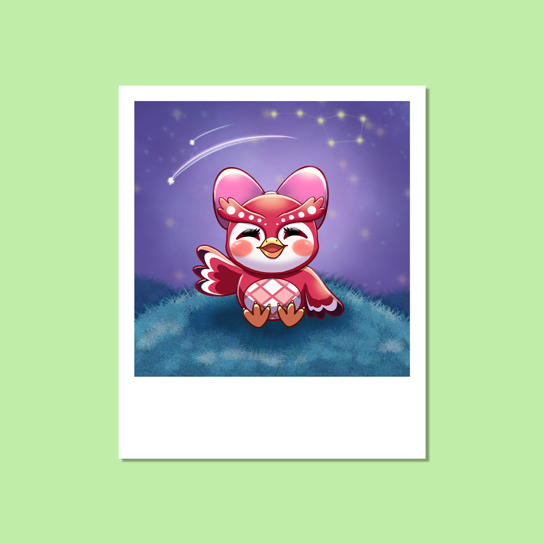 Polaroid Céleste - Animal Crossing