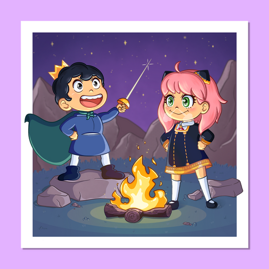 Illustration Anya et Boji - Crossover