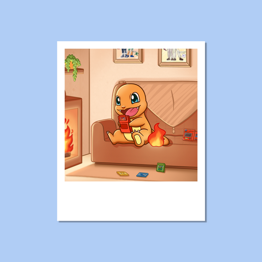 Polaroid Salamèche - Pokémon